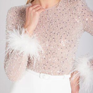 NWT - NADINE MERABI - Amelia White Jumpsuit - M